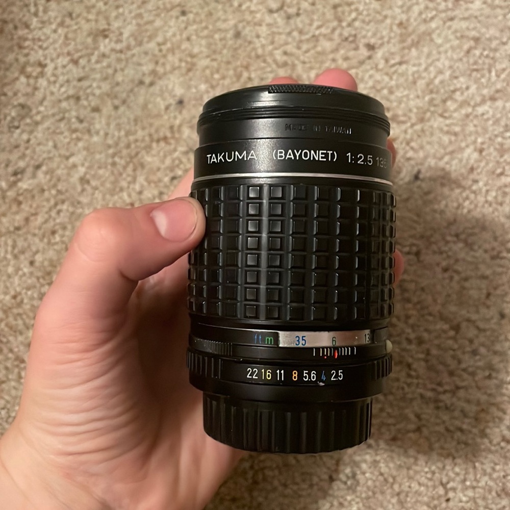 takumar bayonet 135 mm lense 1:2.5